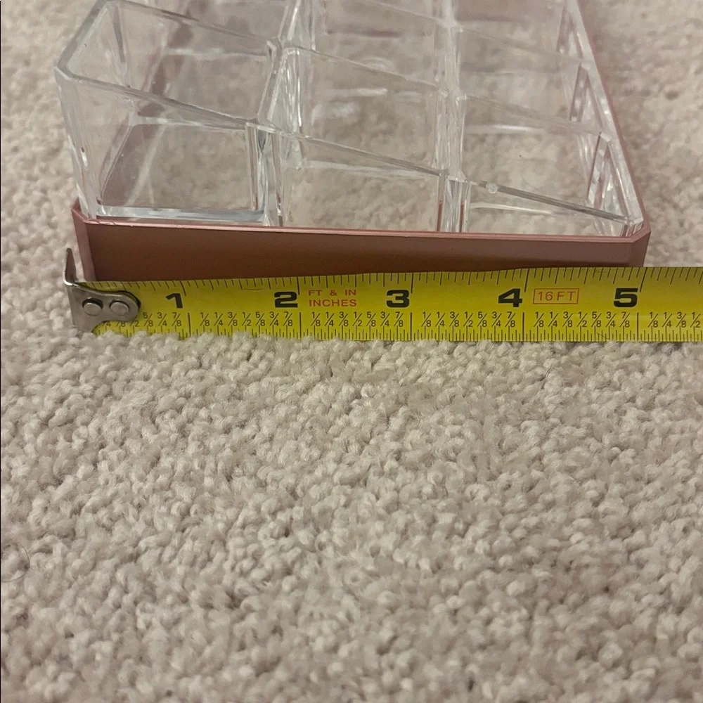 Clear and Brown Acrylic Organizer